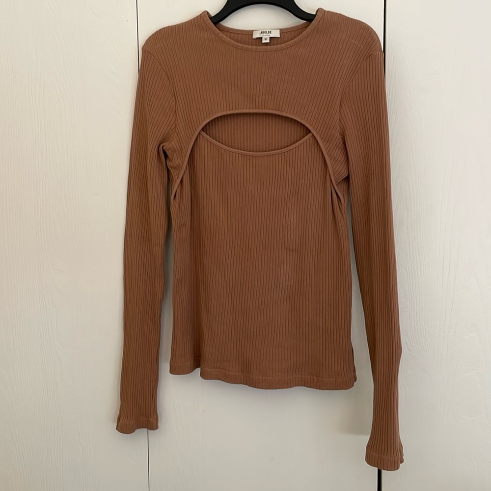 Agolde Lyza Cut Out Rib